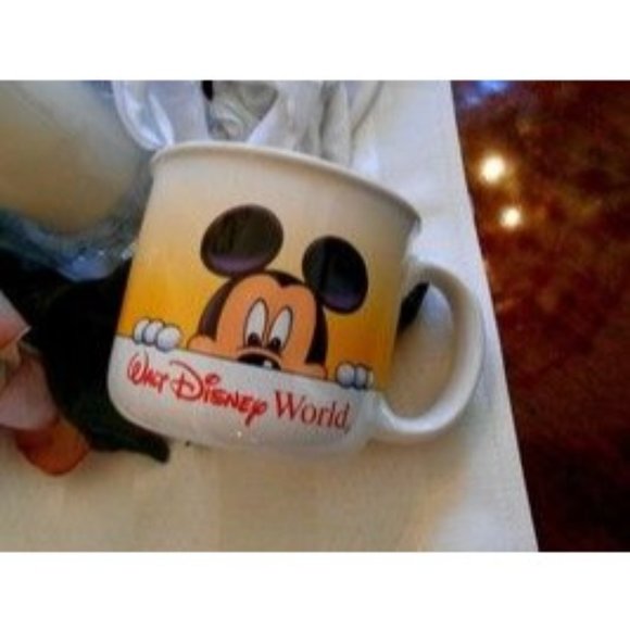 Disney Dining Walt Disney World Coffee Cup Peeping Mickey Mouse Large 2 Oz Soup Mug Poshmark